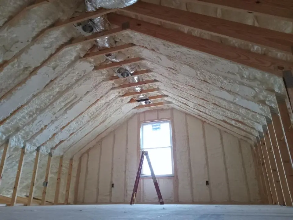 Spray foam roofing application for Crawl Space Insulation project in Castle Pines